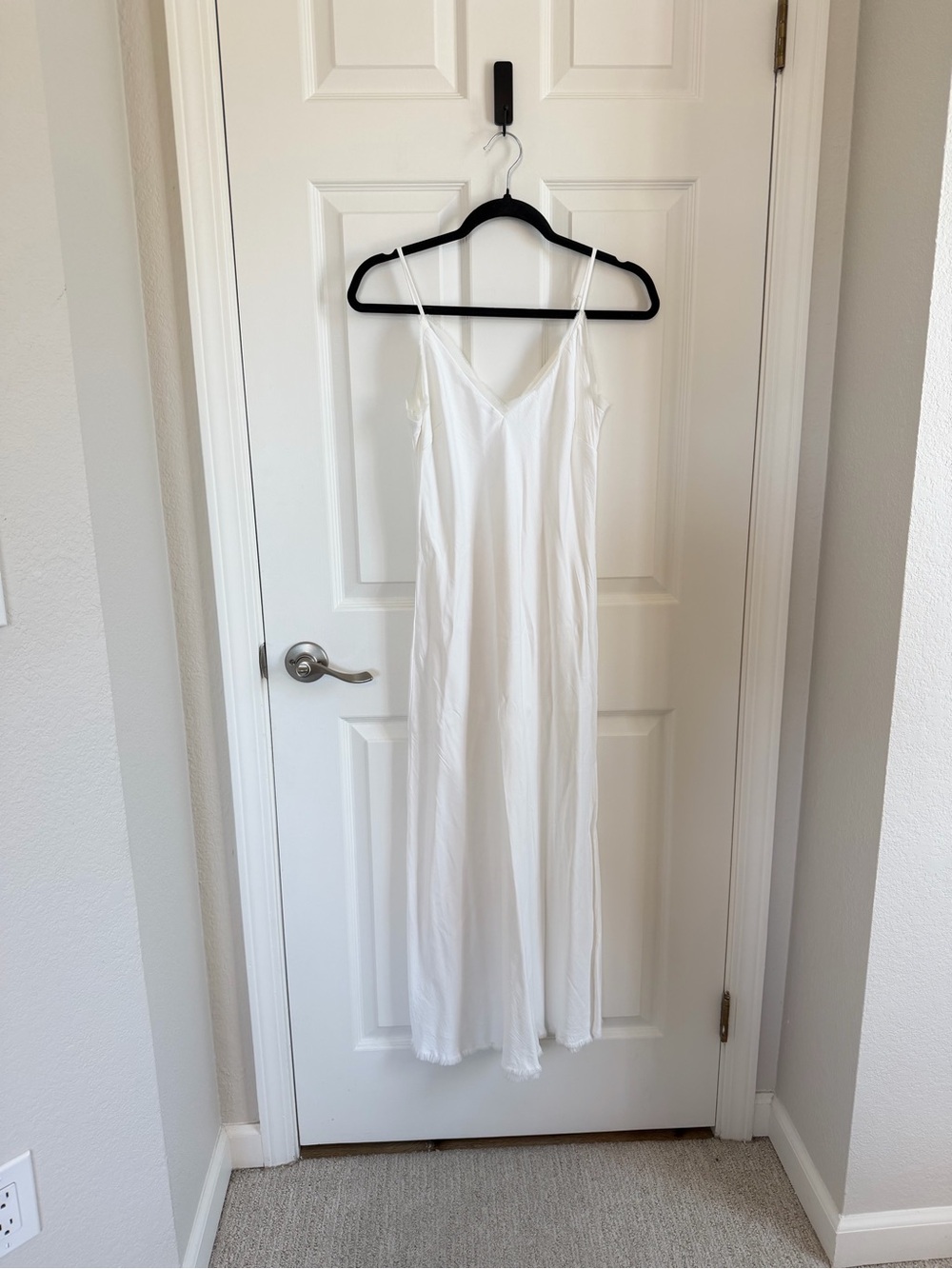 FRAME Satin Slip Dress, XS